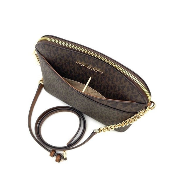Michael Kors Medium Dome Crossbody Bag & Trifold Wallet Brown (NWT) - Picture 10 of 13